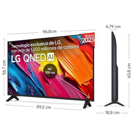 LG 43QNED70A6A Smart TV QLED 4K UHD 43 pulgadas LG 43QNED70A6A Smart TV QLED 4K UHD 43 pulgadas